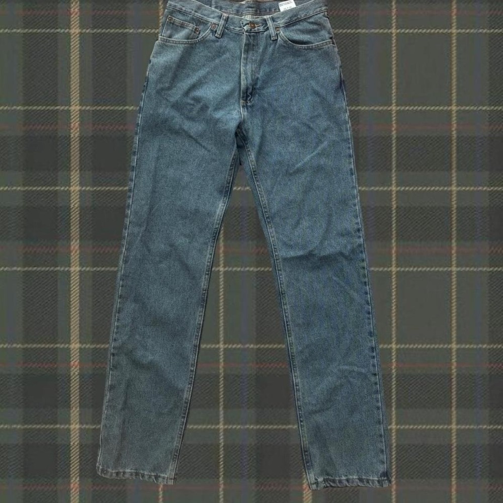 Blue Magellan straight leg denim jeans